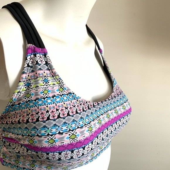 Printed Push UP Bra Strappy Back - Picture 6 of 6